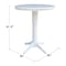 International Concepts Round 36 in Round Top Pedestal Table, 40.9 inH, White, 36 in W, 36 in L, 40.9 in H, Wood, White K08-36RT-27B-6B-2 - alternate 4